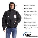 Men's Waterproof High-Visibility Reflective Safety Jacket