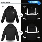 Men's Waterproof High-Visibility Reflective Safety Jacket