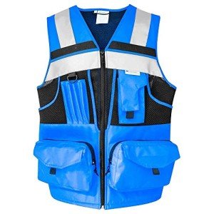 High-Visibility Reflective Safety Vest with Pockets