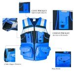 High-Visibility Reflective Safety Vest with Pockets