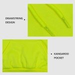 Men's High Visibility Fleece Hoodie with Pocket