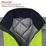 ANSI Compliant Reflective Winter Bomber Jacket - Lime