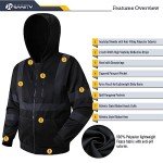 High-Visibility Reflective Zip-Up Hoodie for Work