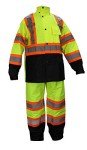 Hi-Viz Class 3 Rain Suit Jacket & Pants