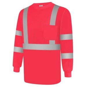 Men's Class 3 High Visibility Long Sleeve Shirts
