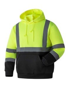 Men's Hi-Vis Reflective Hoodie for Safety
