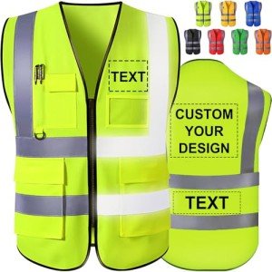 Personalized High Visibility Reflective Safety Vest