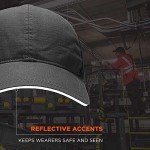 Ergodyne Skullerz Bump Cap Baseball Hat, Black