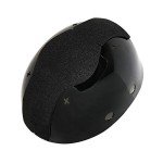 Black Baseball Safety Cap with Dual-Layer Padding