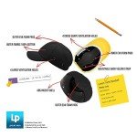 Black Baseball Safety Cap with Dual-Layer Padding