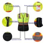 High Visibility Women's Reflective Safety Vest, Large