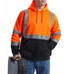 High Visibility Reflective Hoodie for Men