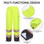 Hi-Vis Waterproof Rain Jacket and Pants Set