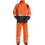 High Visibility Waterproof Rain Jacket for Men