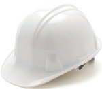 Pyramex White Hard Hat with 4-Point Suspension