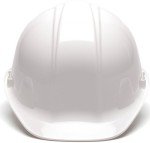 Pyramex White Hard Hat with 4-Point Suspension