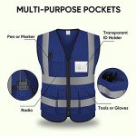 High Visibility Reflective Safety Vest for Adults