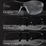 Bullhead Crevalle Anti-Fog Safety Glasses - Blue Mirror