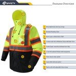 Hi-Vis Waterproof Rain Jacket and Pants Set