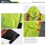 Hi-Vis Waterproof Rain Jacket and Pants Set
