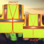 High-Visibility Reflective Safety Vest with Zipper