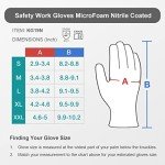 KAYGO MicroFoam Nitrile Coated Safety Gloves