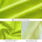 Hi-Vis Waterproof Rain Jacket with Hood for Men