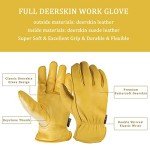 SKYDEER Premium Genuine Deerskin Work Gloves