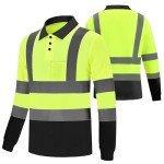 Hi-Vis Safety Polo Shirts – 6 Pack Set