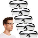Adjustable Fog-Proof Safety Glasses 5-Pack