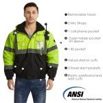 High Visibility Waterproof Safety Jackets for Men