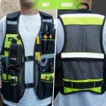 MELOTOUGH Reflective Tool Vest with Phone Holder