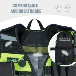 MELOTOUGH Reflective Tool Vest with Phone Holder