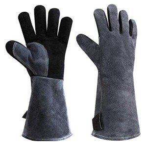 OZERO 932°F Heat Resistant Cowhide Welding Gloves