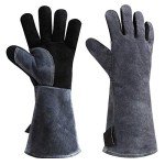 OZERO 932°F Heat Resistant Cowhide Welding Gloves