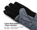 OZERO 932°F Heat Resistant Cowhide Welding Gloves