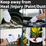 Heat Resistant White Gloves for Cooking and Safety
