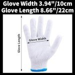 Heat Resistant White Gloves for Cooking and Safety
