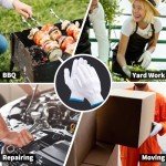 Heat Resistant White Gloves for Cooking and Safety
