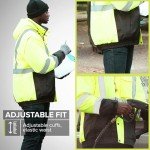 Men's Hi-Vis 5-in-1 Waterproof Safety Jacket