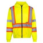 Hi-Vis Yellow Reflective Hoodie - X-Large
