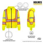 Hi-Vis Yellow Reflective Hoodie - X-Large