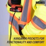 Hi-Vis Yellow Reflective Hoodie - X-Large