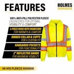 Hi-Vis Yellow Reflective Hoodie - X-Large