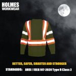 Hi-Vis Yellow Reflective Hoodie - X-Large