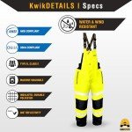 RIVER OTTER Waterproof Insulated Rain Bib - Yellow