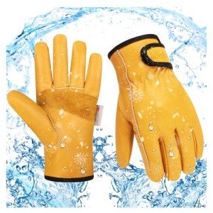 Men's Winter Leather Work Gloves with Thinsulate