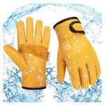 Men's Winter Leather Work Gloves with Thinsulate