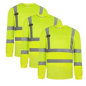 High Visibility Safety T-Shirt Set - 3 Pcs