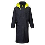 High Visibility Waterproof Reversible Raincoat - Yellow/Black
